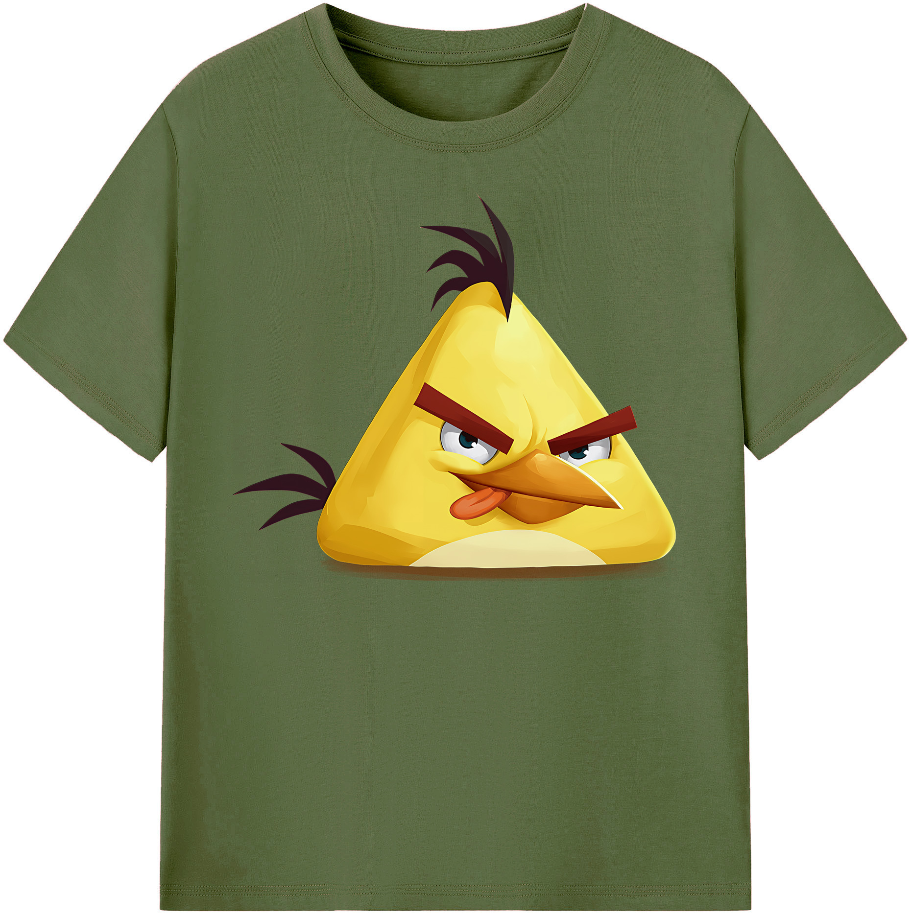 （画像用） Angry Birds アングリーバード 綿100％半袖Tシャツ（フロントプリント）